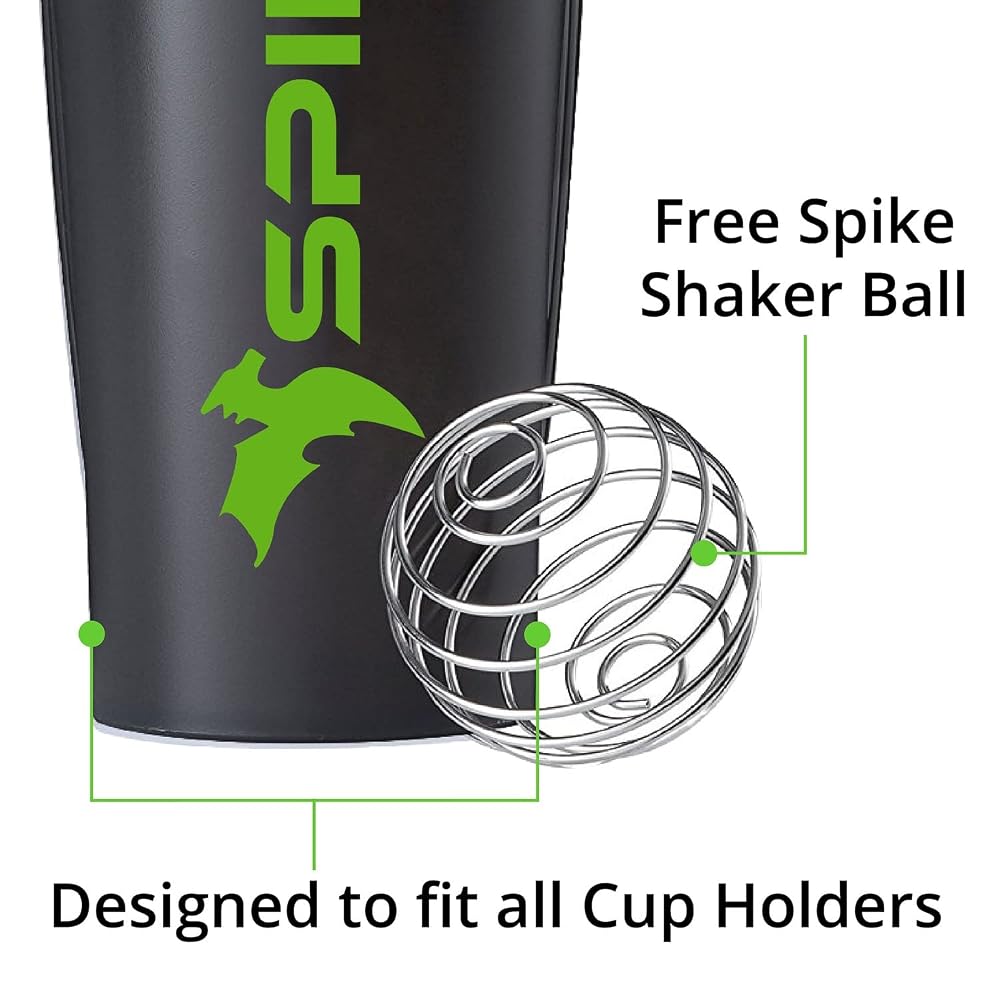 SPIKE Protein Shaker Bottle 700ml - Black - image 4