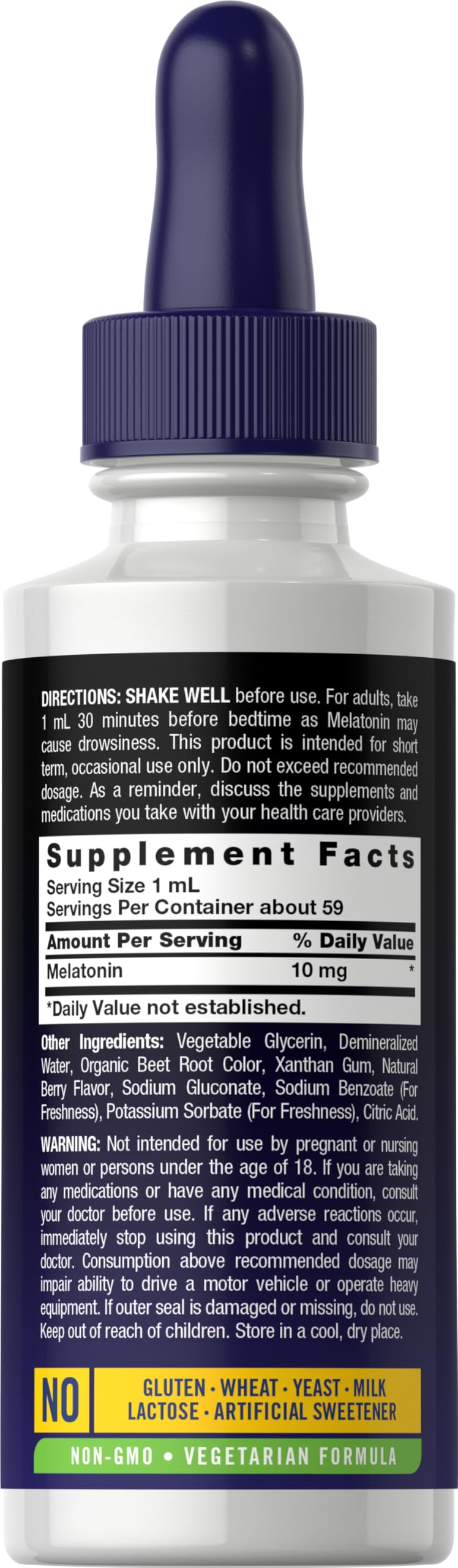 Carlyle Melatonin 10mg Liquid Drops for Sleep - 2 fl oz - image 2