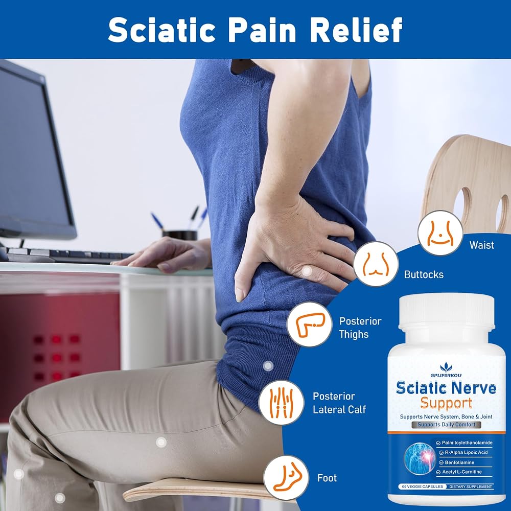 Spliferkou Sciatic Nerve Support Supplement - 60 Capsules - image 4