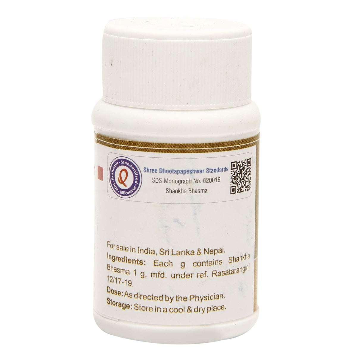 Dhootapapeshwar Shankha Bhasma Ayurvedic Powder - 10 gm - image 2