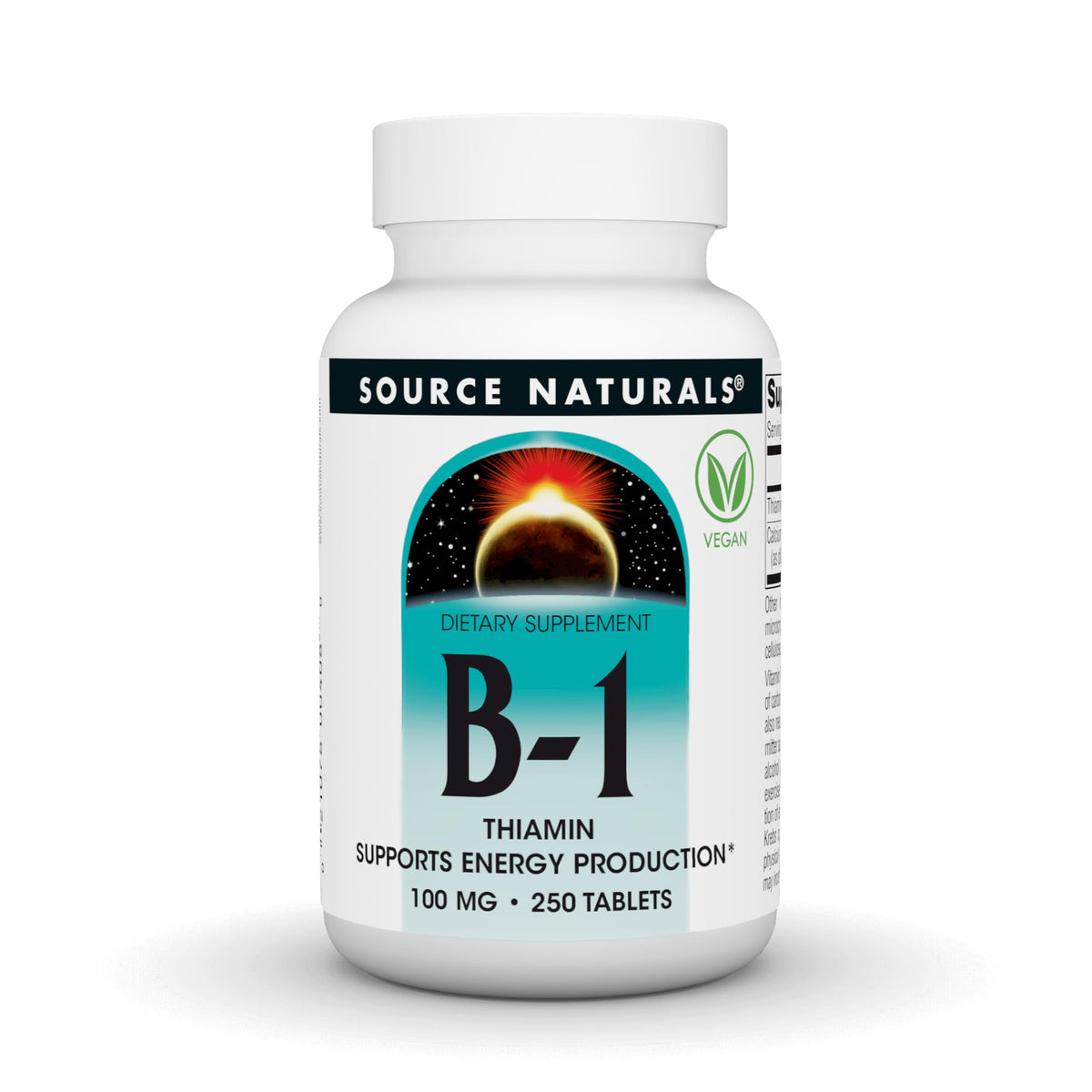 Source Naturals Vitamin B-1 100 mg - 250 Tablets