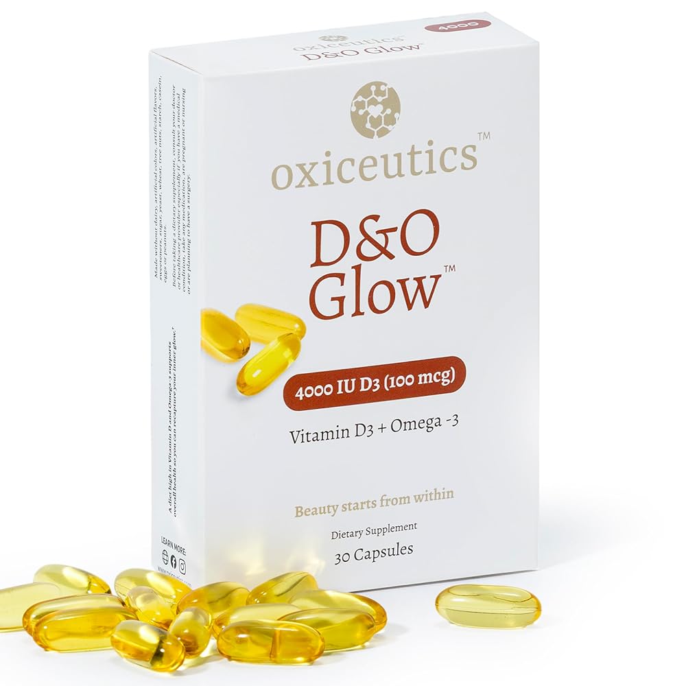 Oxiceutics D&O Glow Vitamin D3 + Omega-3 4000 IU - 30 Softgels