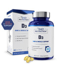 1MD Nutrition Vitamin D3 5000 IU Softgels - 90 Count