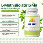 AND GIVE US TODAY OUR DAILY L-Methylfolate 15 mg / 15000 mcg Maximum