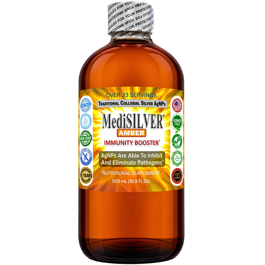 Nutraneering MediSILVER Amber Colloidal Silver - 500 mL - image 2