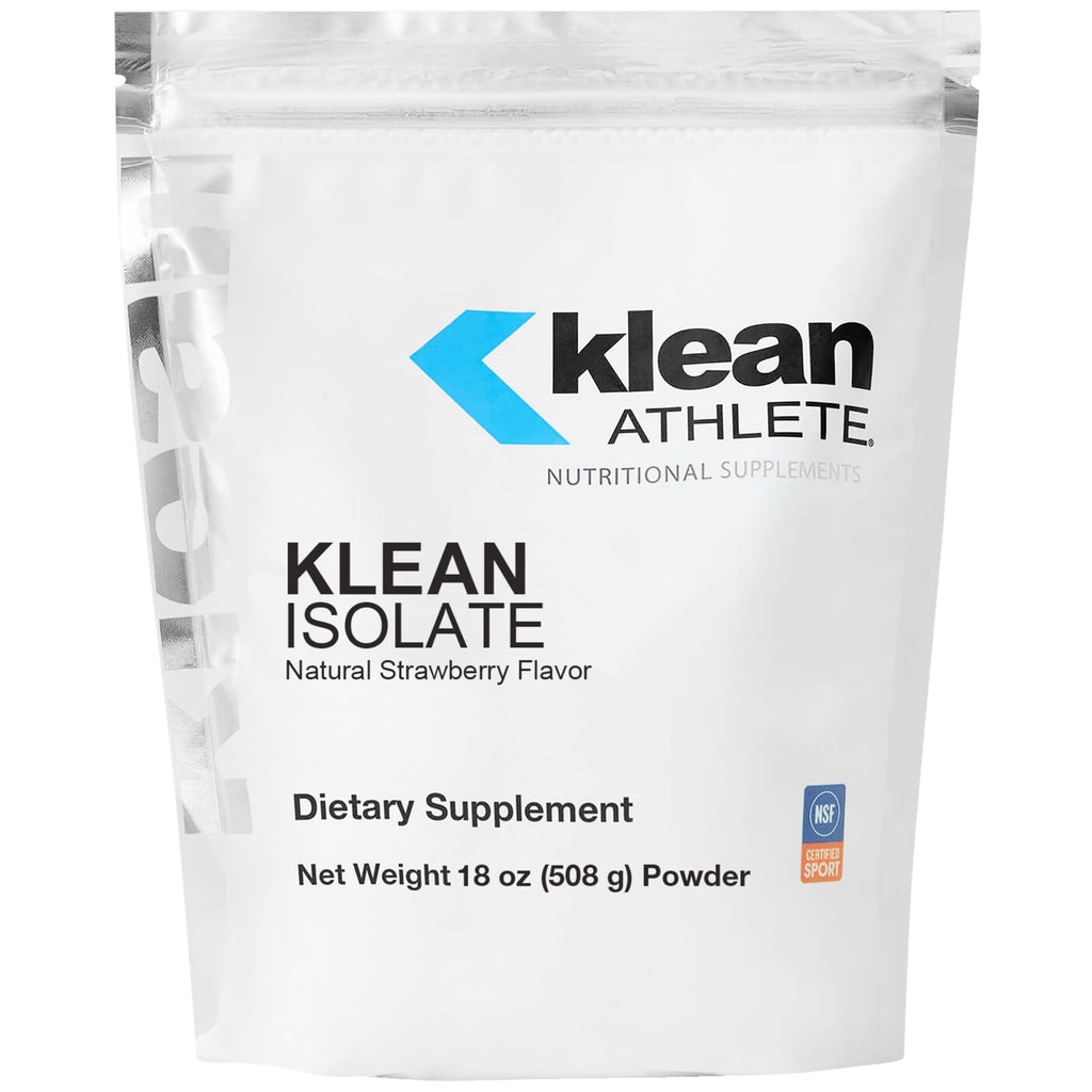 Klean Athlete Klean Isolate Whey Protein Powder Natural Strawberry - 18 oz