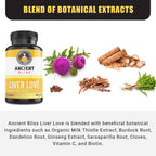 Ancient Bliss Liver Love Milk Thistle Supplement - 60 Capsules - image 3