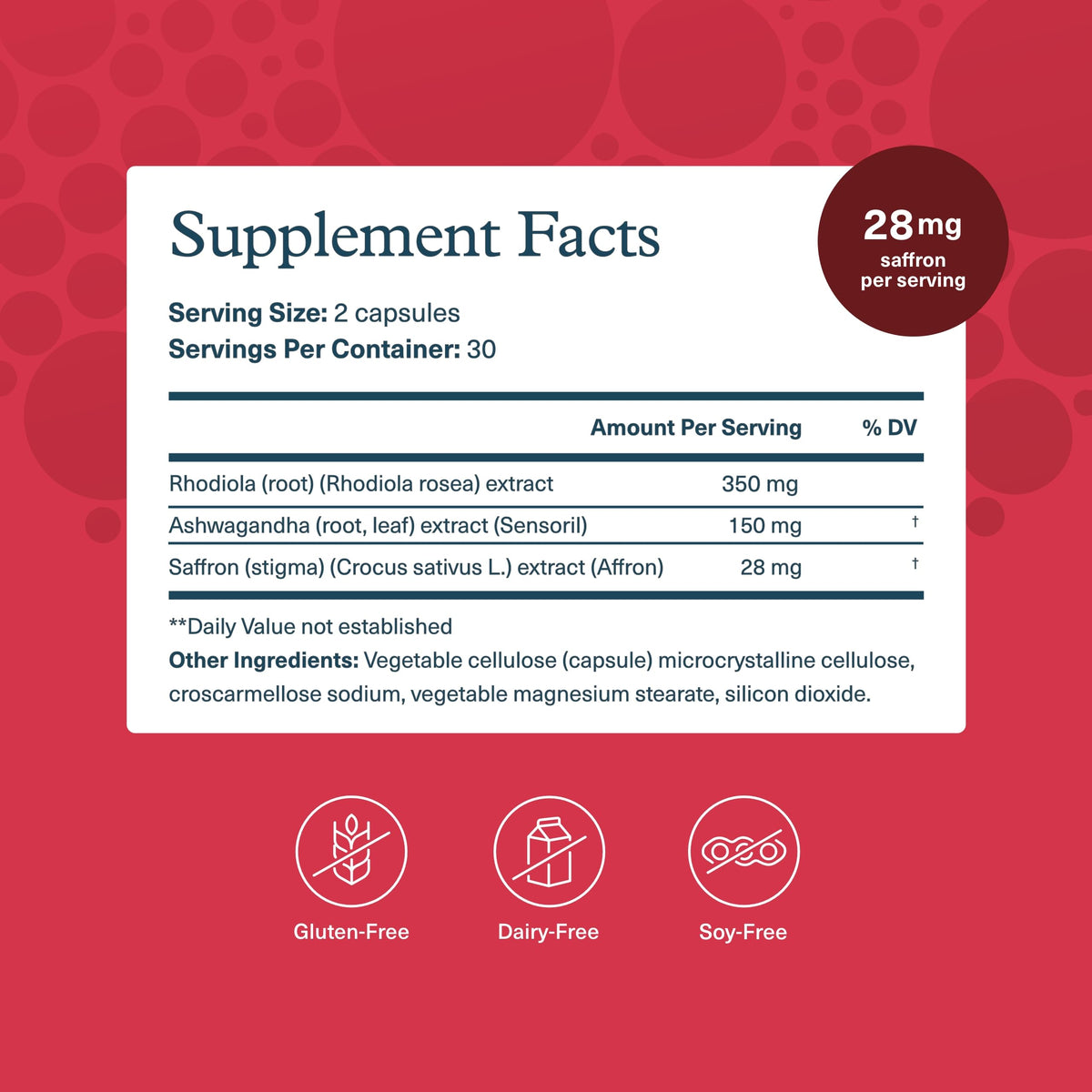 Youtheory Saffron Supplement for Focus & Sleep - 60 Capsules - image 3