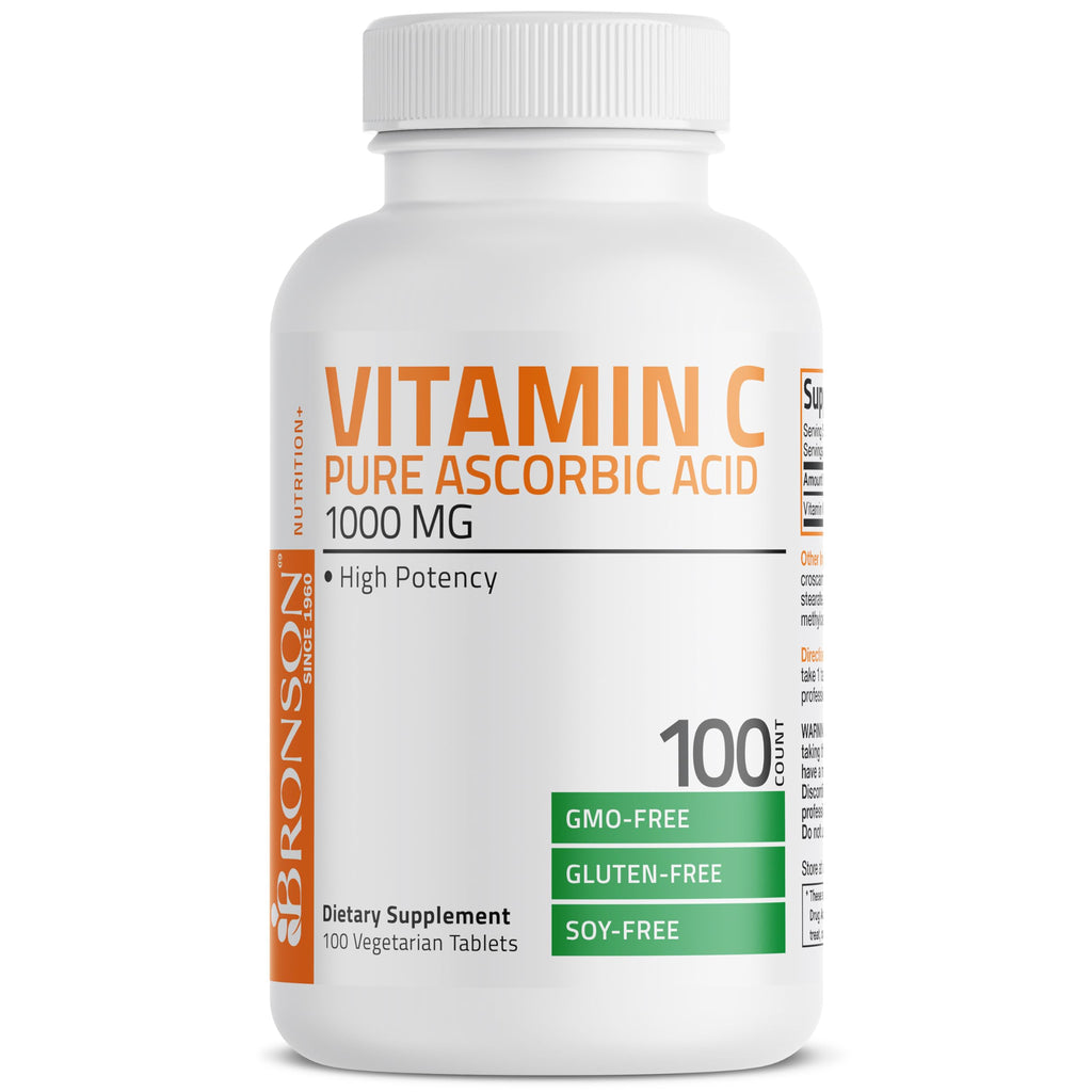 Bronson Vitamin C 1000 mg Premium Non-GMO Ascorbic Acid