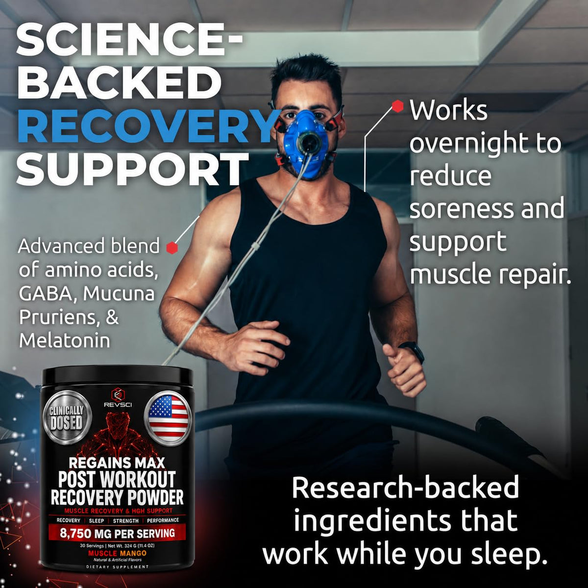 Revolution Science HGH Supplements for Men & Women - Regains Natural