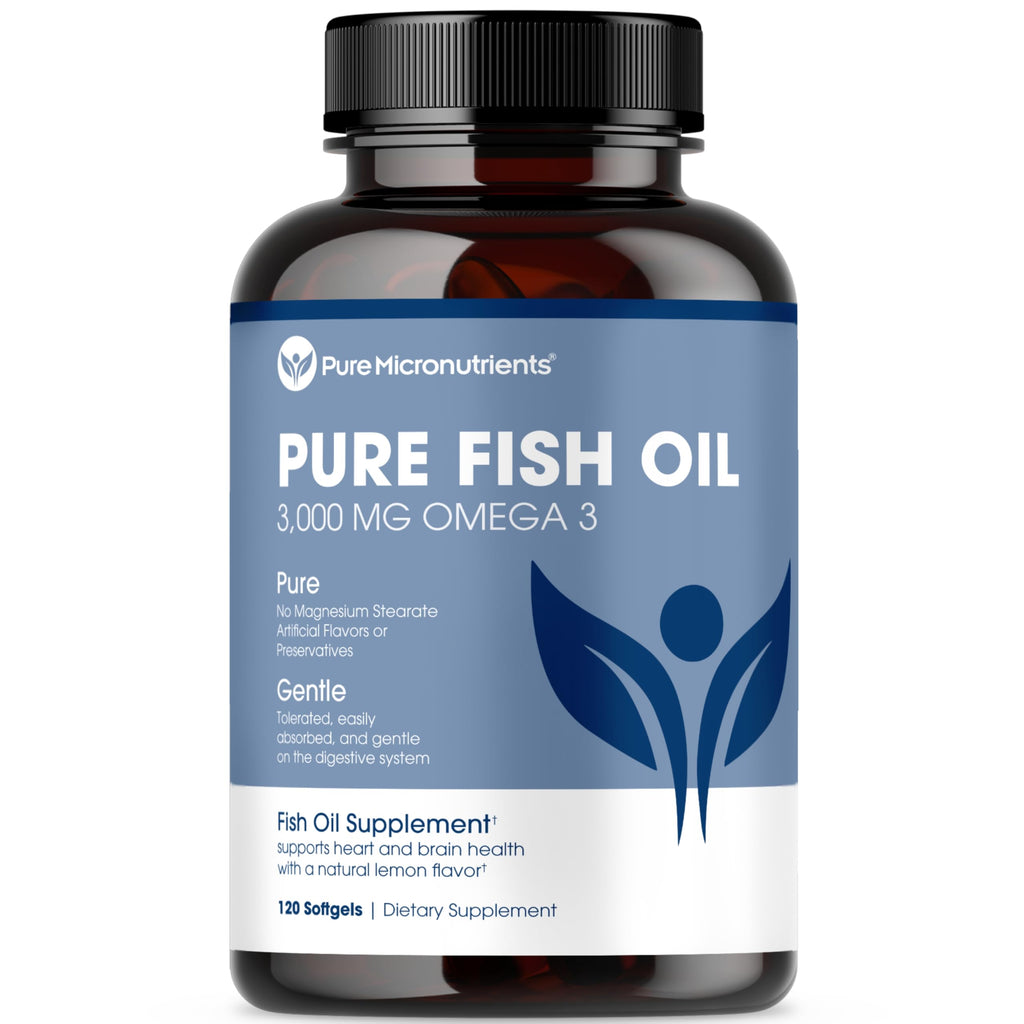 Pure Micronutrients Omega 3 Fish Oil Heart & Cognitive Support - 90 Softgels