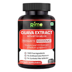 Rimo Nutrition Guava Leaf Extract with Bitter Melon - 120 Vegetarian Capsules