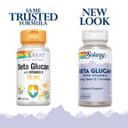 SOLARAY Beta Glucan with Vitamin C Immune Support - 60 Vegetarian Capsules - image 2