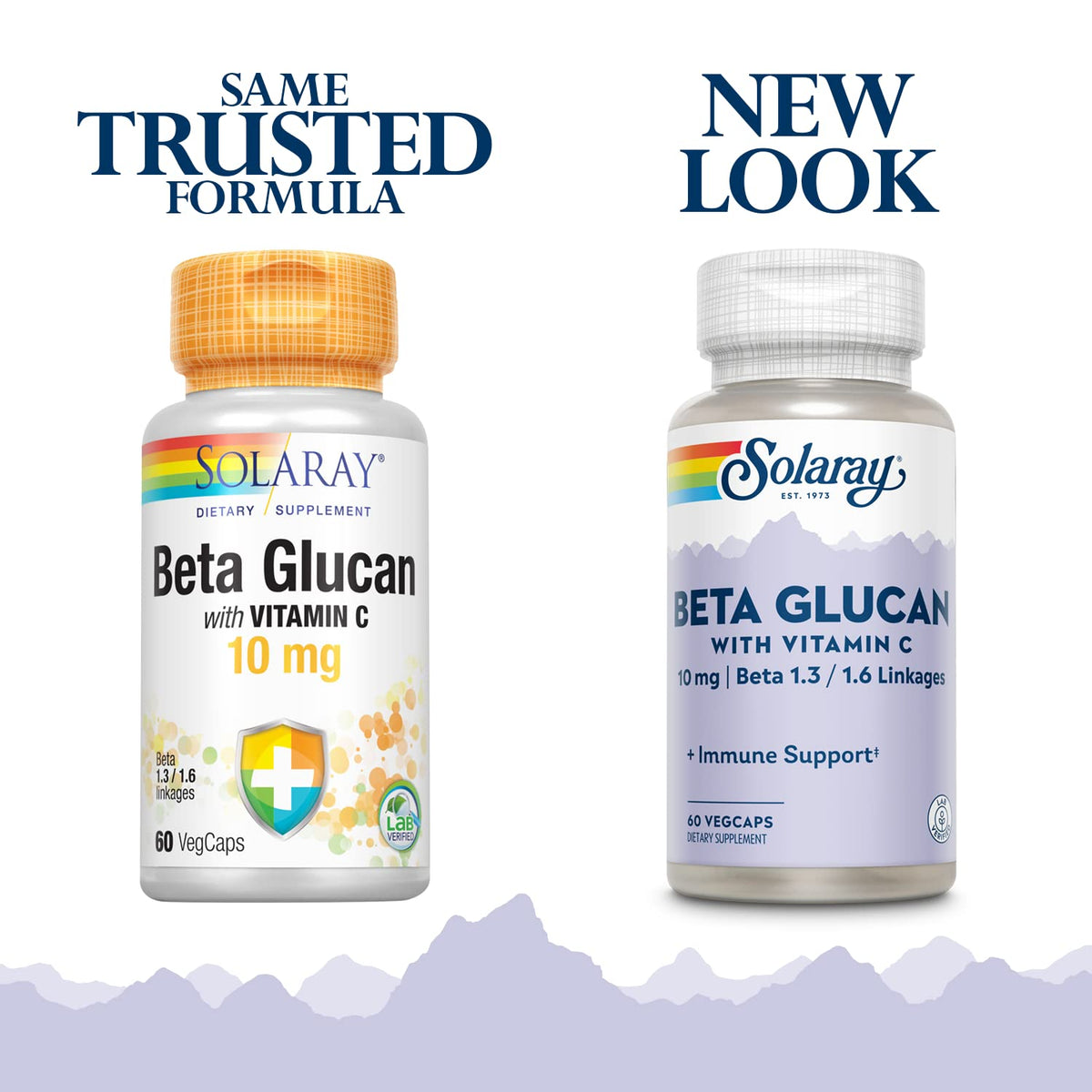 SOLARAY Beta Glucan with Vitamin C Immune Support - 60 Vegetarian Capsules - image 2