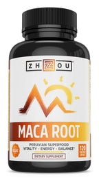 ZHOU Maca Root Superfood Organic 1000mg - 120 Capsules