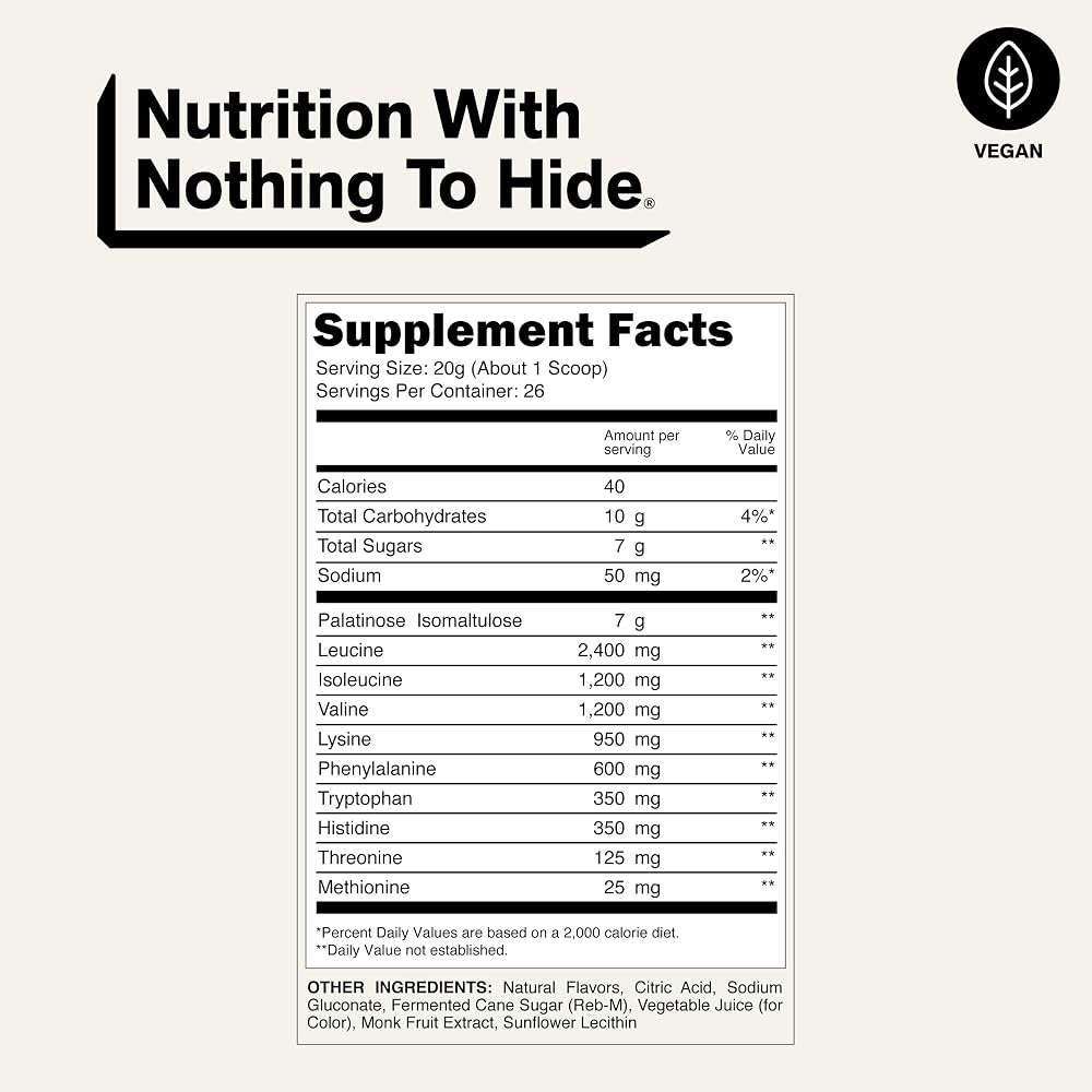 NAKED EAAs Amino Acids Powder - Vegan Essential Amino Acids