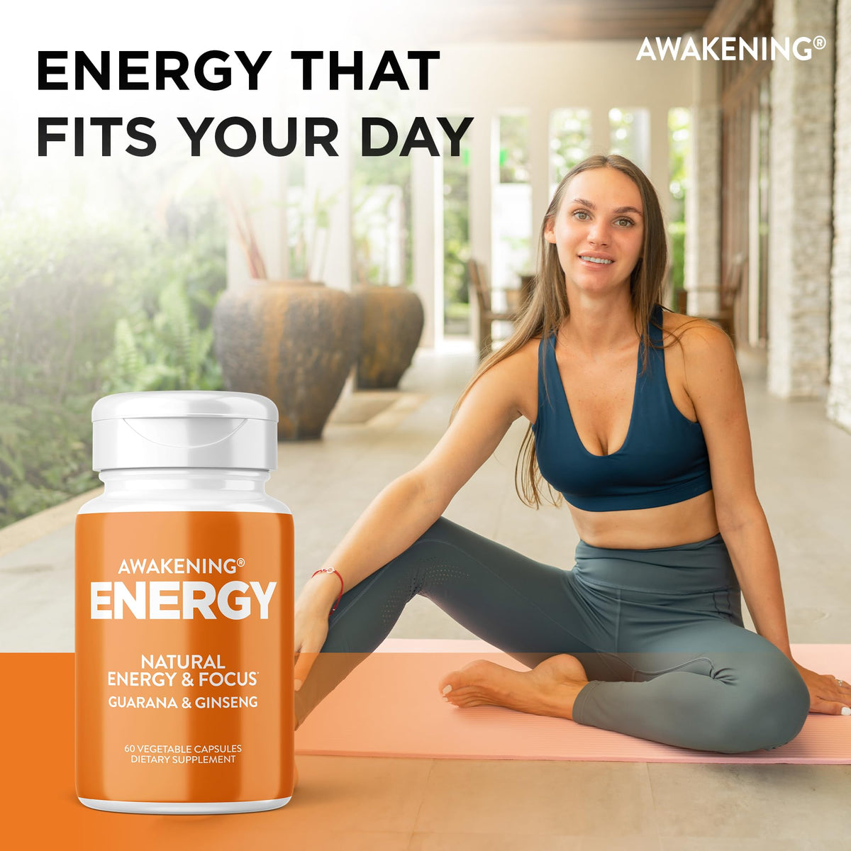 Oxygen Nutrition Awakening Natural Energy & Focus Supplement - 60 Capsules - image 5