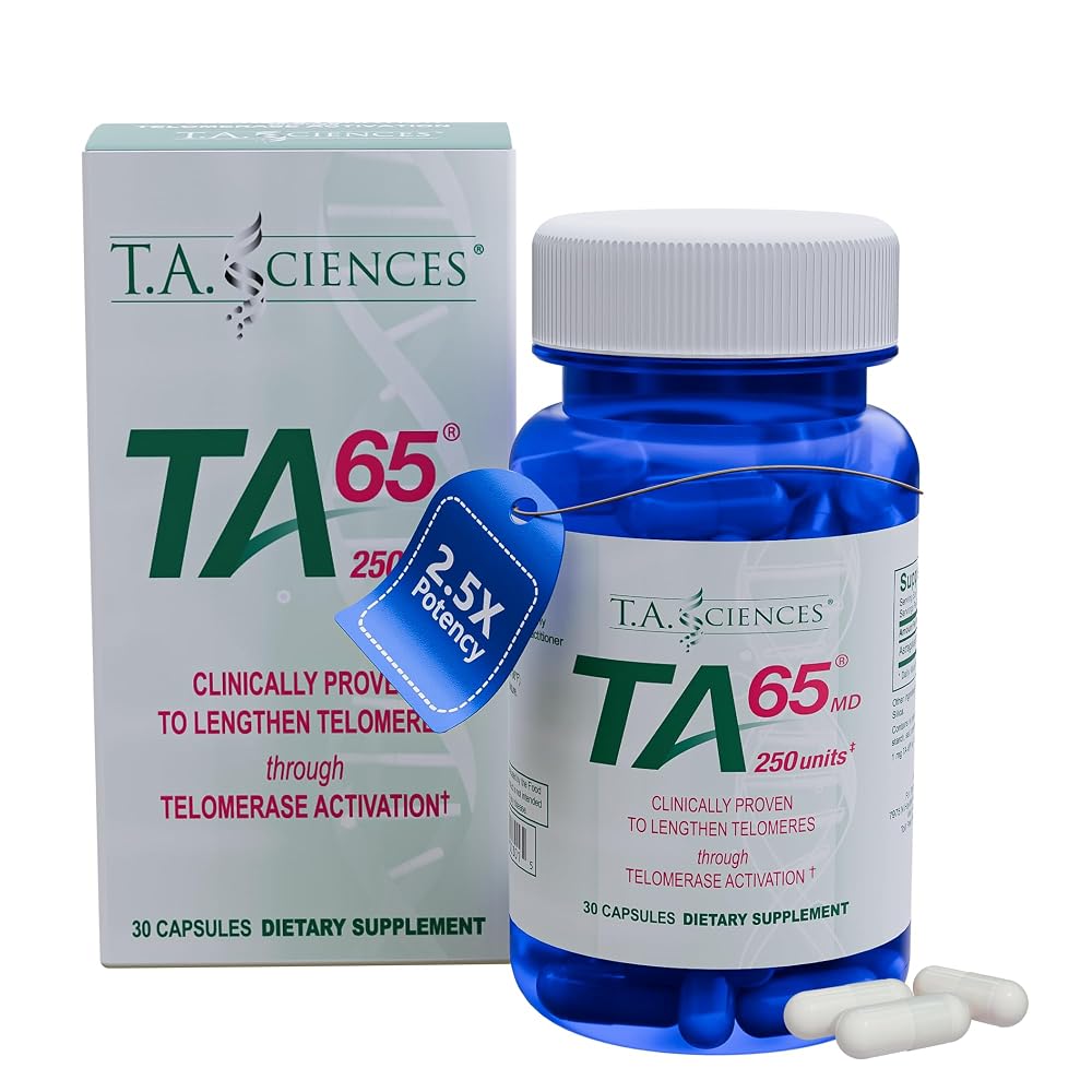 T.A. Sciences Telomerase Activation Supplement - 250 Units TA 65 MD - image 2