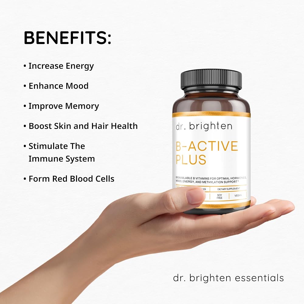 Dr. Brighten B-Active Plus B-Complex Supports Methylation - image 3