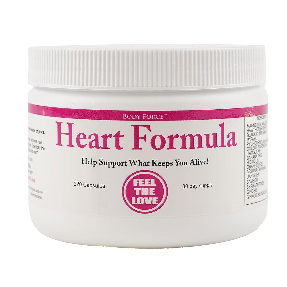 Body Force Heart Formula Capsules Plant-Based - 220 Count