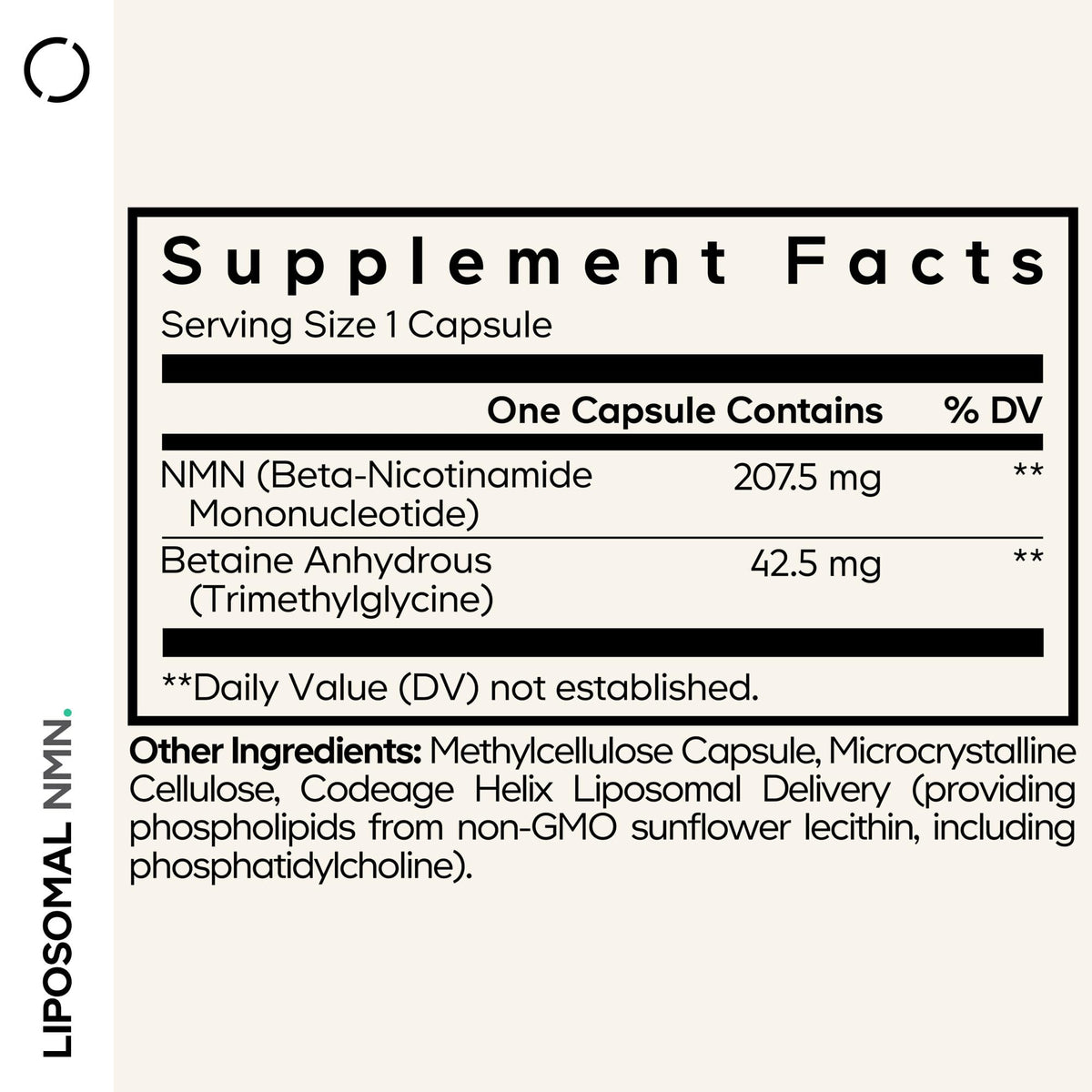 Codeage Liposomal NMN & TMG NAD+ Precursor - 30 Capsules - image 2
