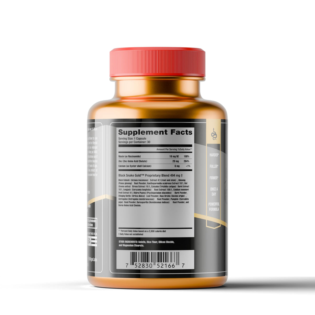 Vigor Labs Black Snake Gold Male Enhancement - 30 Capsules - image 3