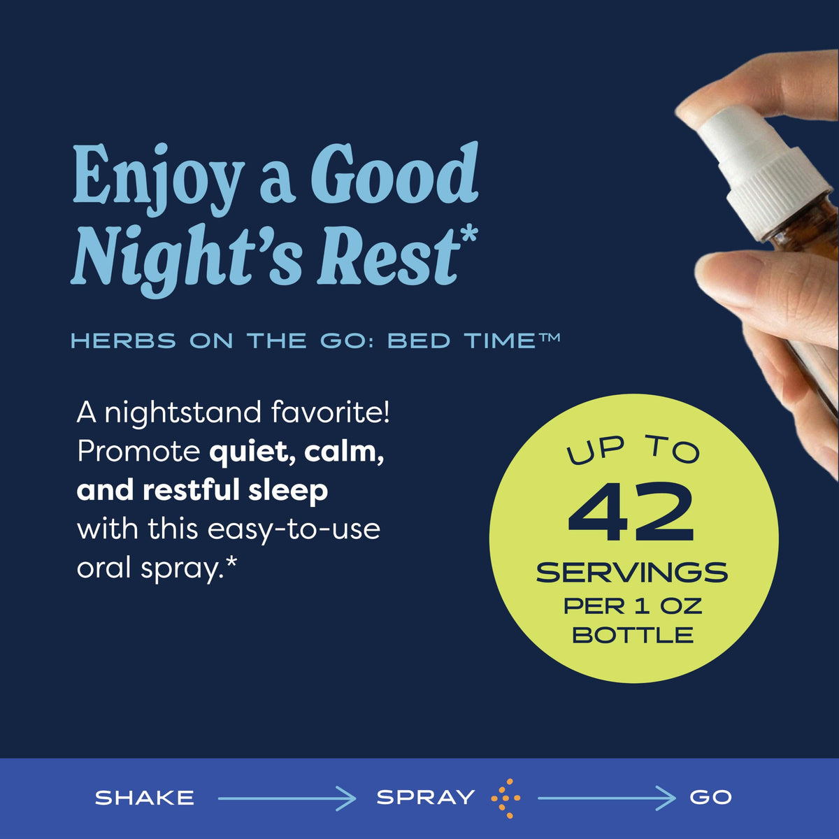 Herb Pharm Bed Time Spray Herbal Sleep Support - 1 Fl Oz - image 2