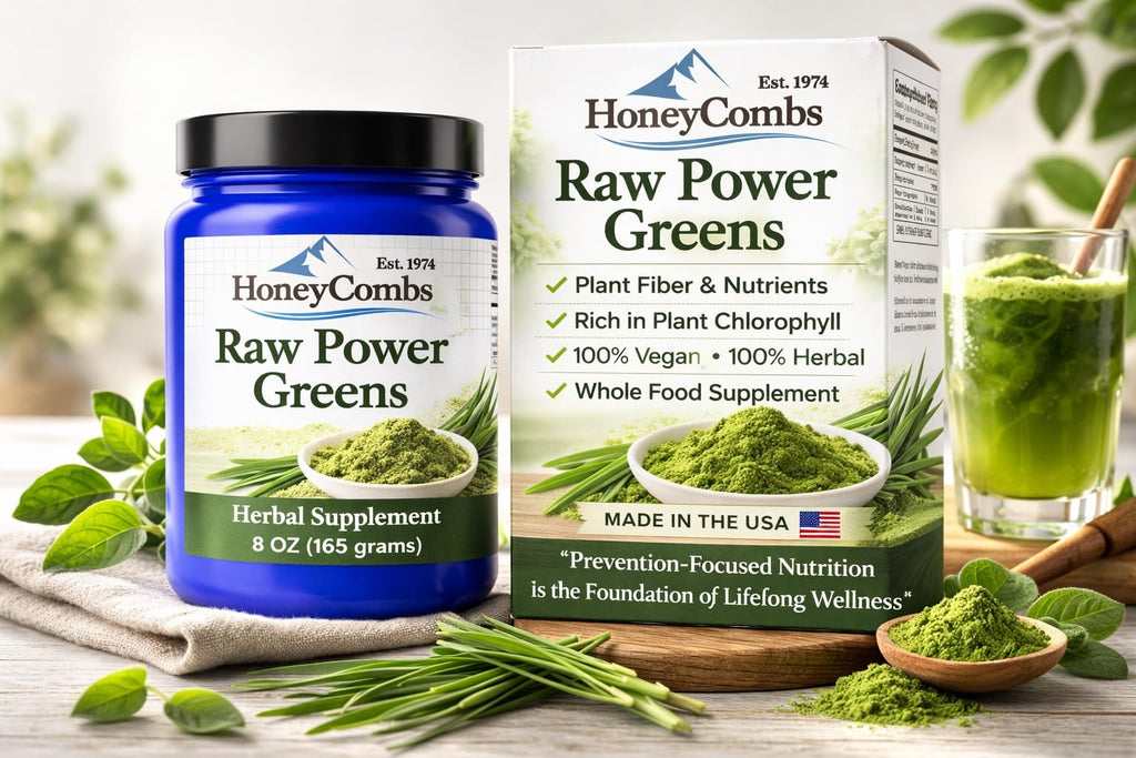 HoneyCombs Super Greens Powder - 8.5 oz