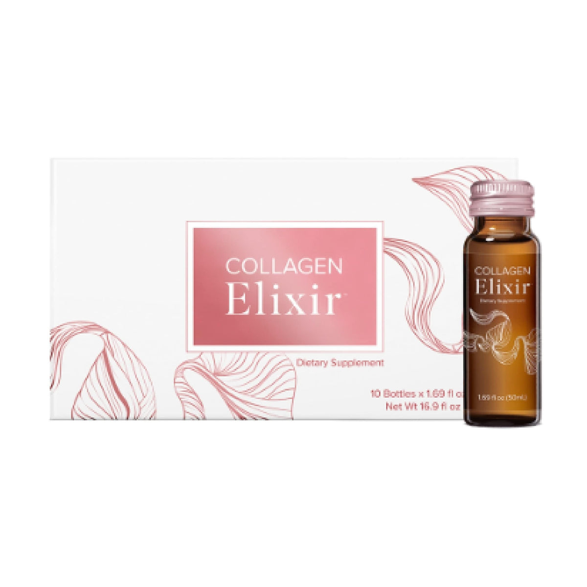 Isagenix Collagen Elixir Marine Collagen Peptides - 10 Bottles