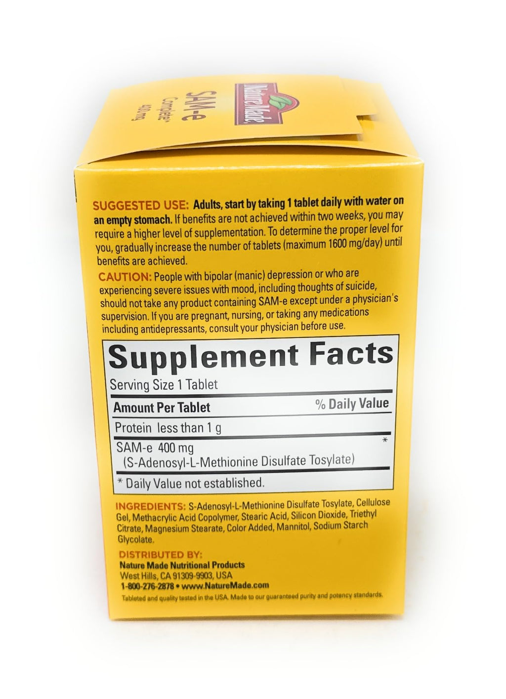Nature Made SAM-e Complete 400 mg Tablet - 60 Count - image 4