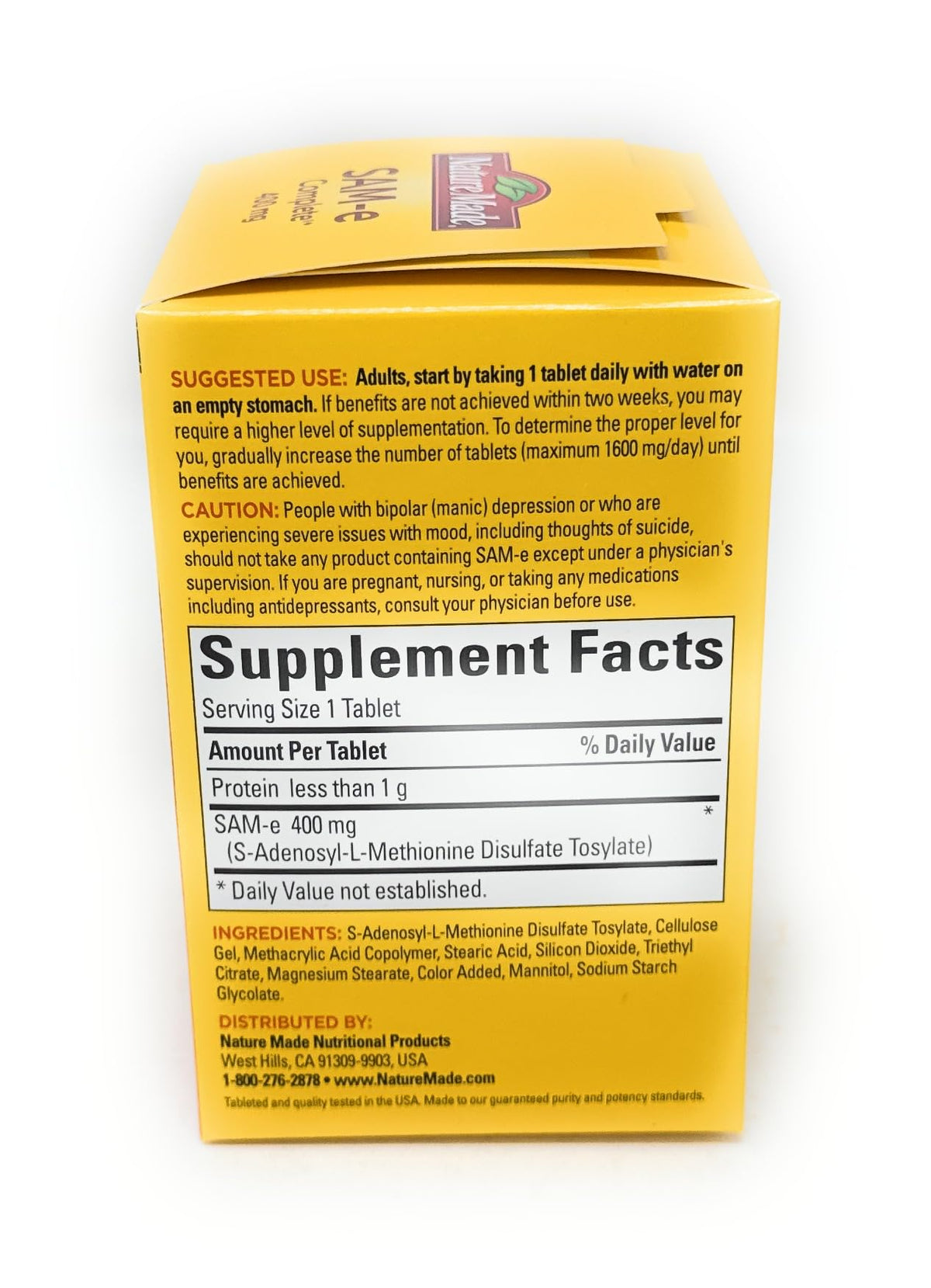 Nature Made SAM-e Complete 400 mg Tablet - 60 Count - image 4