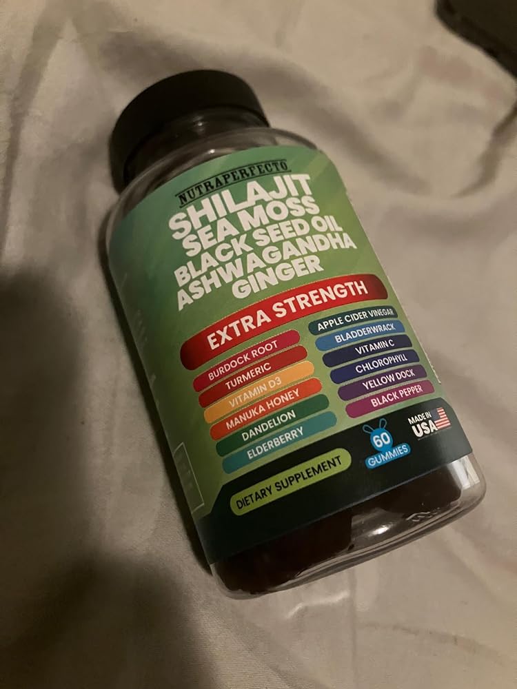 NutraPerfecto Shilajit Gummies with Sea Moss & Ashwagandha - 60 Count - image 3