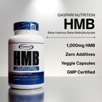 Gaspari Nutrition HMB 1,000 mg Muscle Growth Support - 90 Capsules - image 3