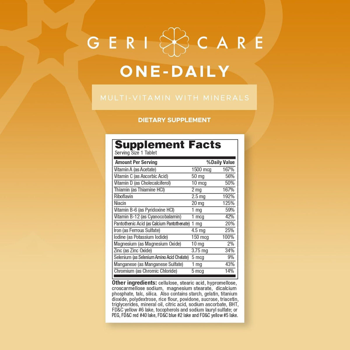 GeriCare One-Daily Multi-Vitamin & Minerals