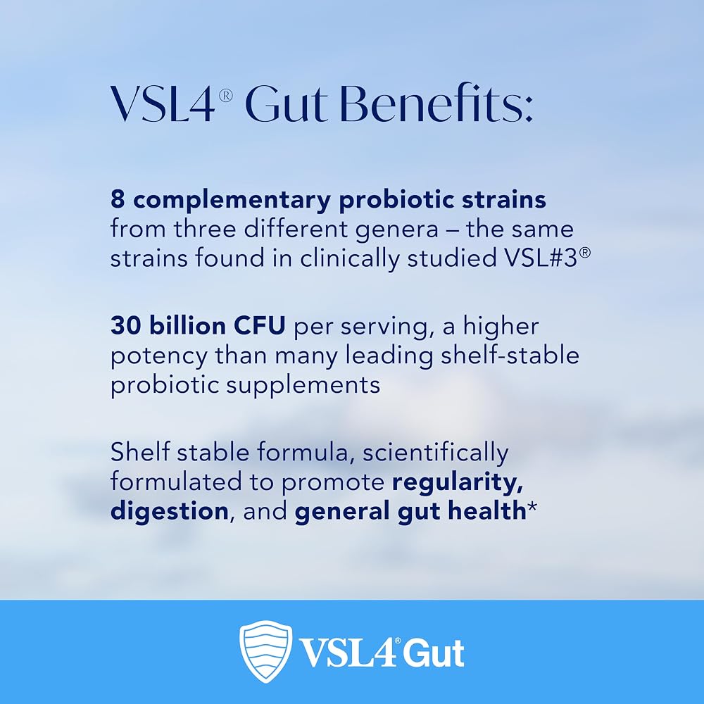 VSL4® Gut Daily Probiotics for Gut Health - 30B CFUs