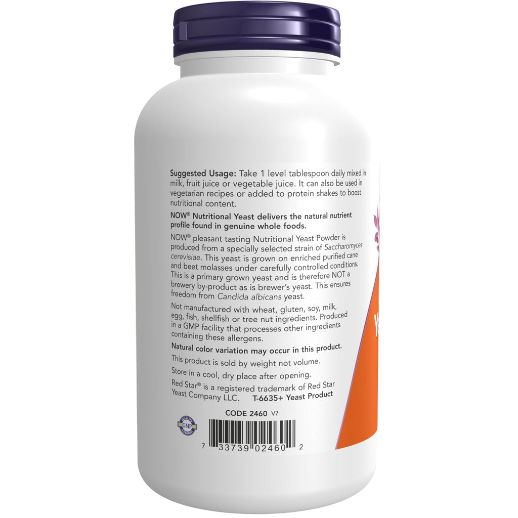 NOW Nutritional Yeast Powder Fortified - 10 oz - image 3