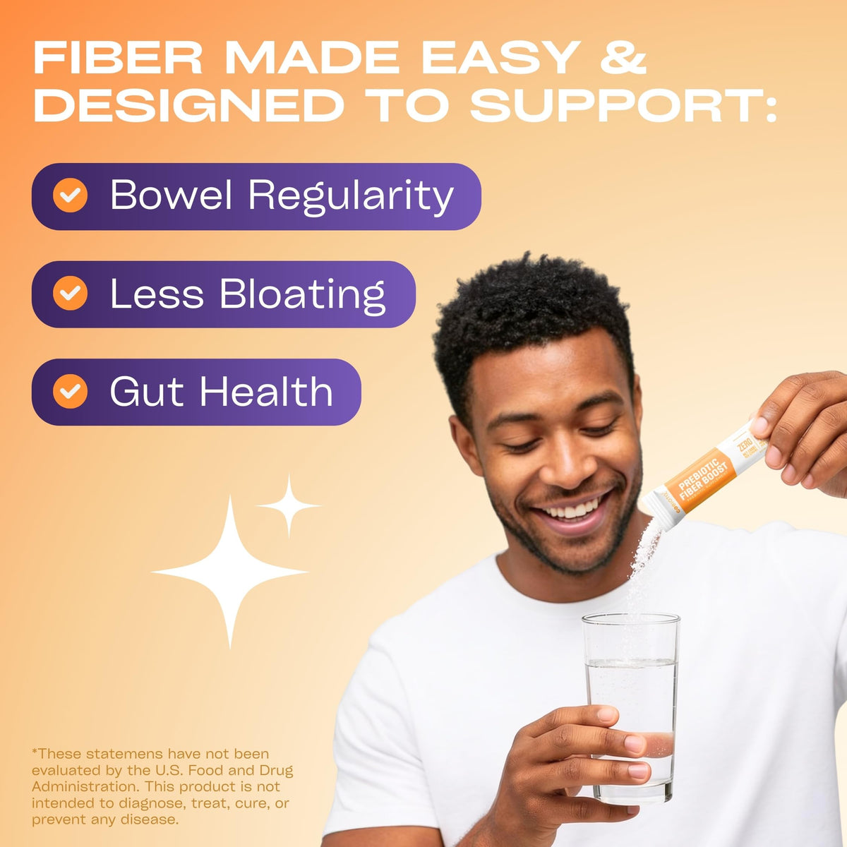 GOBIOTIX Fiber Supplement - Prebiotic Soluble Fiber Powder