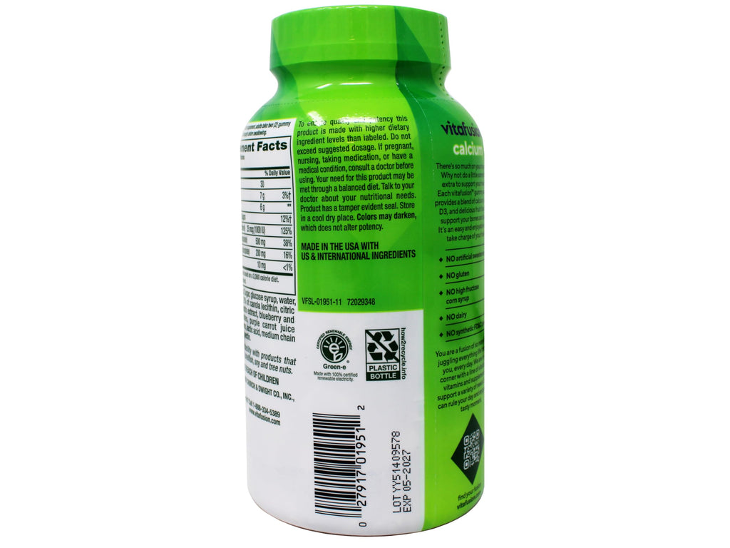 Vitafusion Calcium 500 mg Gummy Vitamins for Bone Support - 200 Gummies - image 7