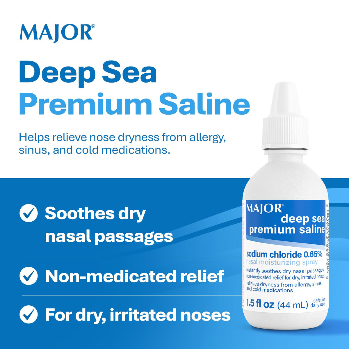 MAJOR Deep Sea Premium Saline Nasal Moisturizing Spray - 3 Pack - image 3