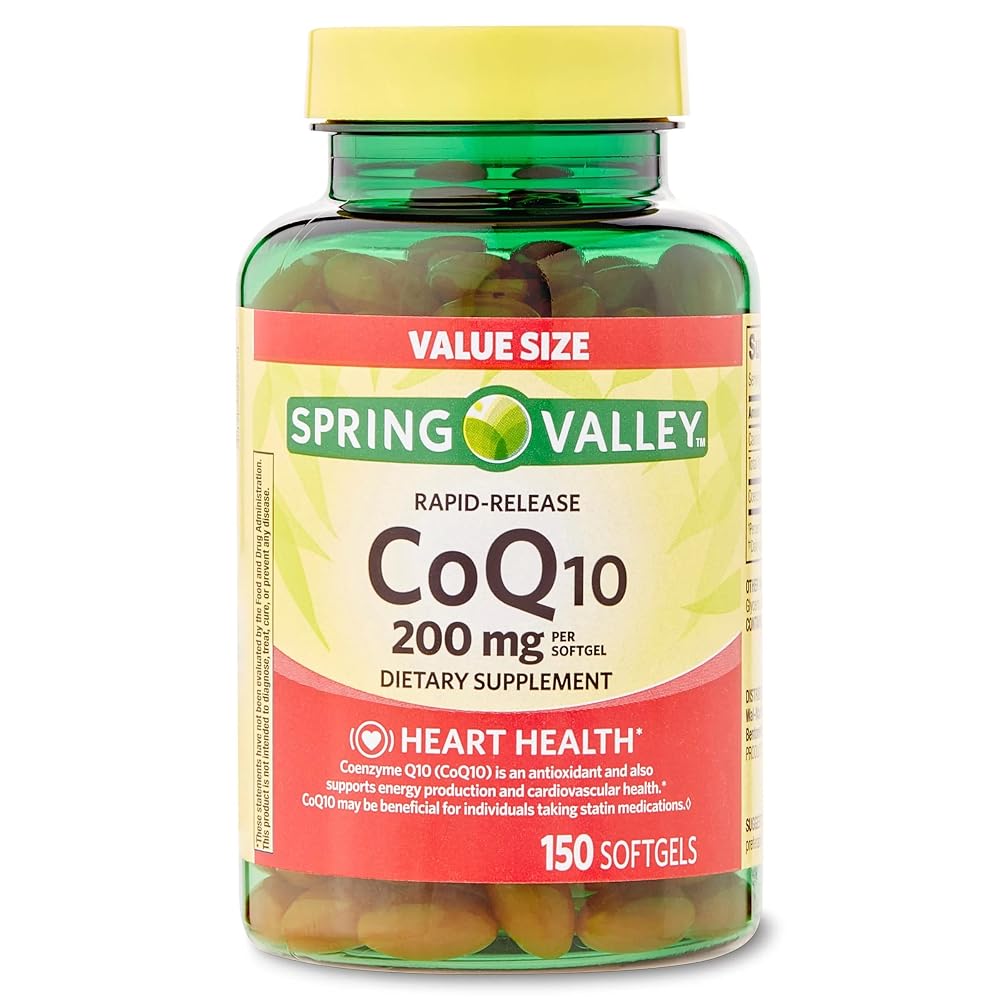 Convergence Spring Valley CoQ10 Rapid Release Softgels 200mg - 150 Count