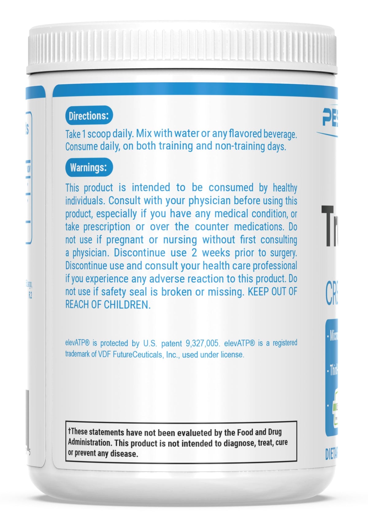 PEScience TruCreatine+ Creatine Monohydrate Powder - 90 Servings - image 7