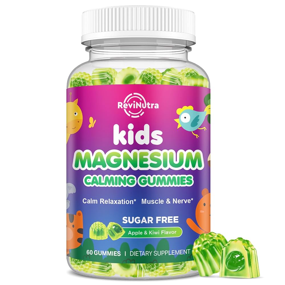 ReviNutra Magnesium Gummies for Kids - Magnesium Glycinate Gummies