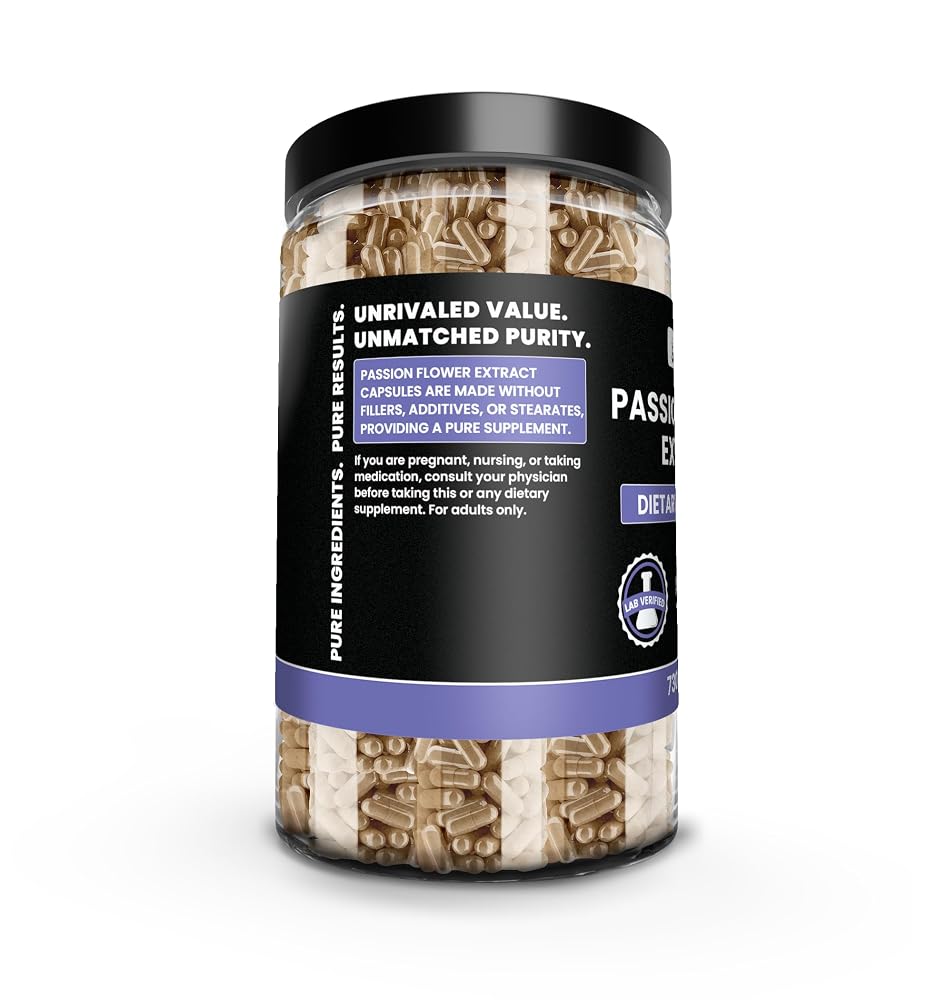 PURE ORIGINAL INGREDIENTS Passion Flower Extract - 730 Capsules - image 3