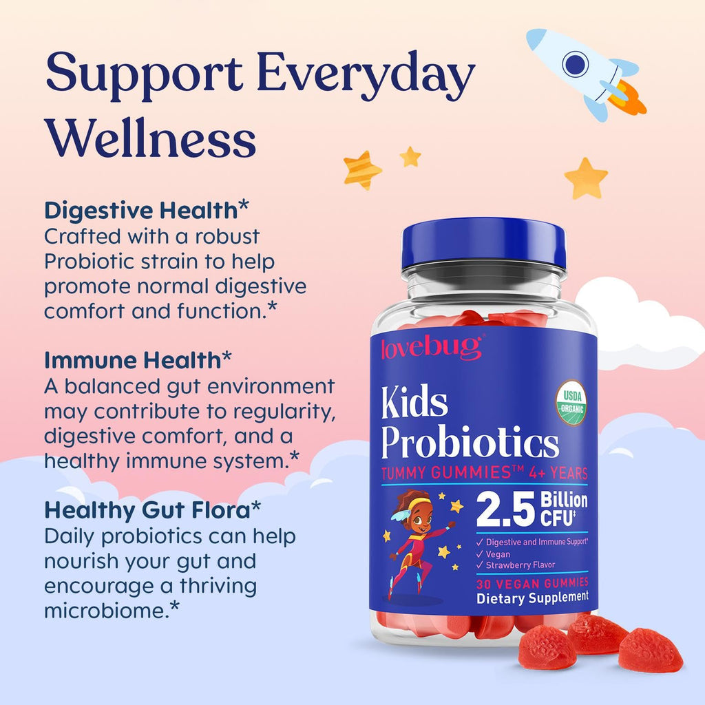 LOVEBUG Kids Probiotic Gummies
