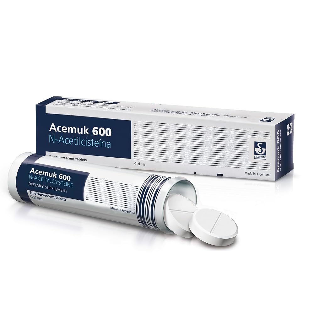 Acemuk N-Acetylcysteine NAC 600 mg - 20 Tablets