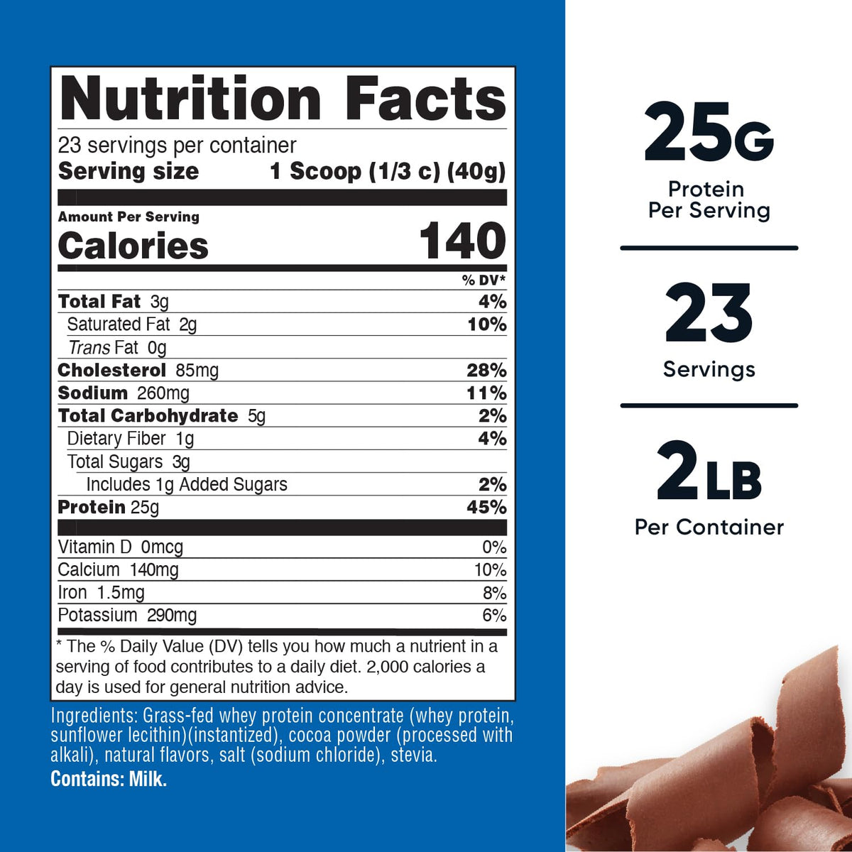 Nutricost Grass-Fed Whey Protein Concentrate - Undenatured