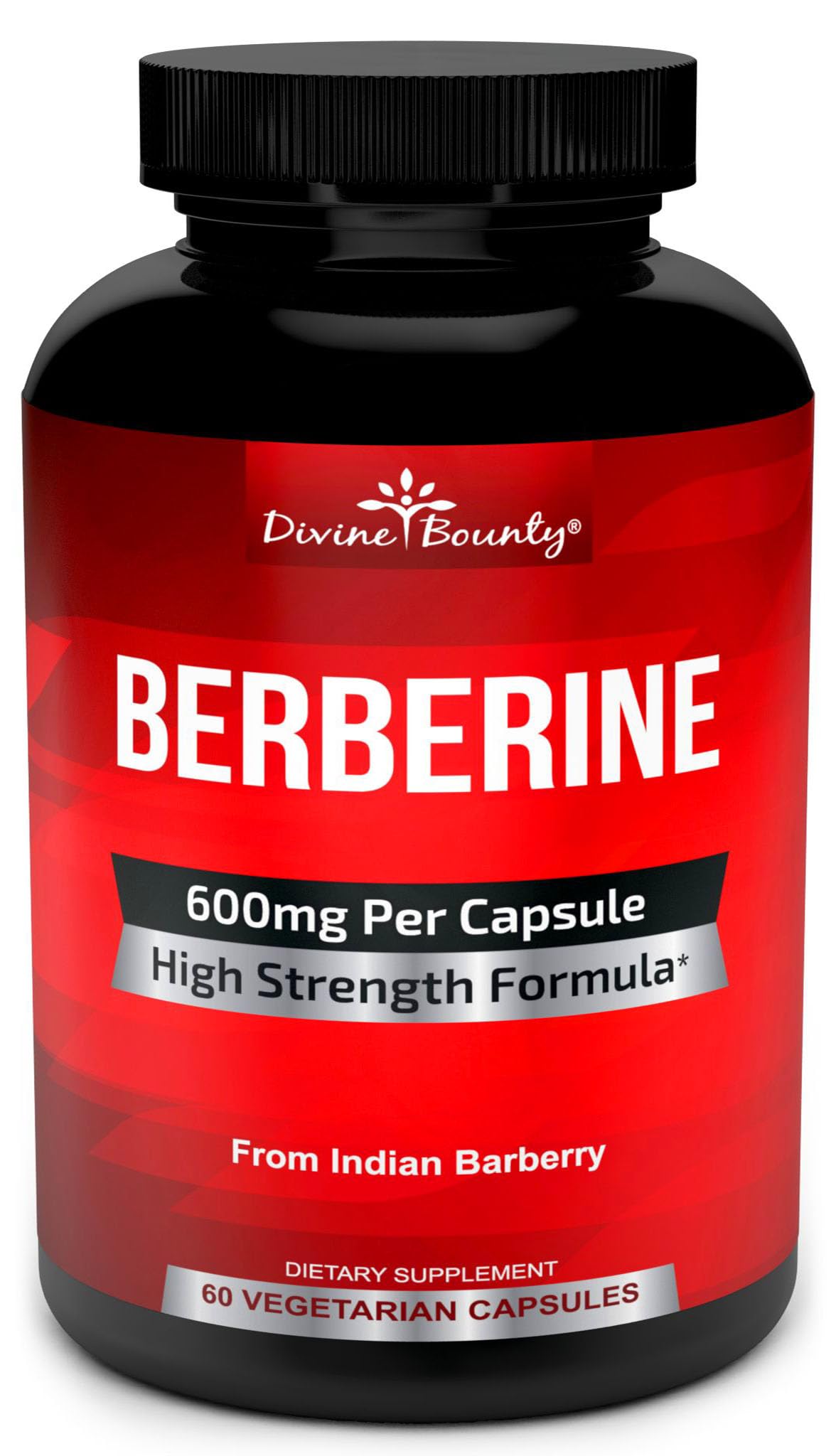 Divine Bounty Berberine Supplement 600mg - 60 Capsules