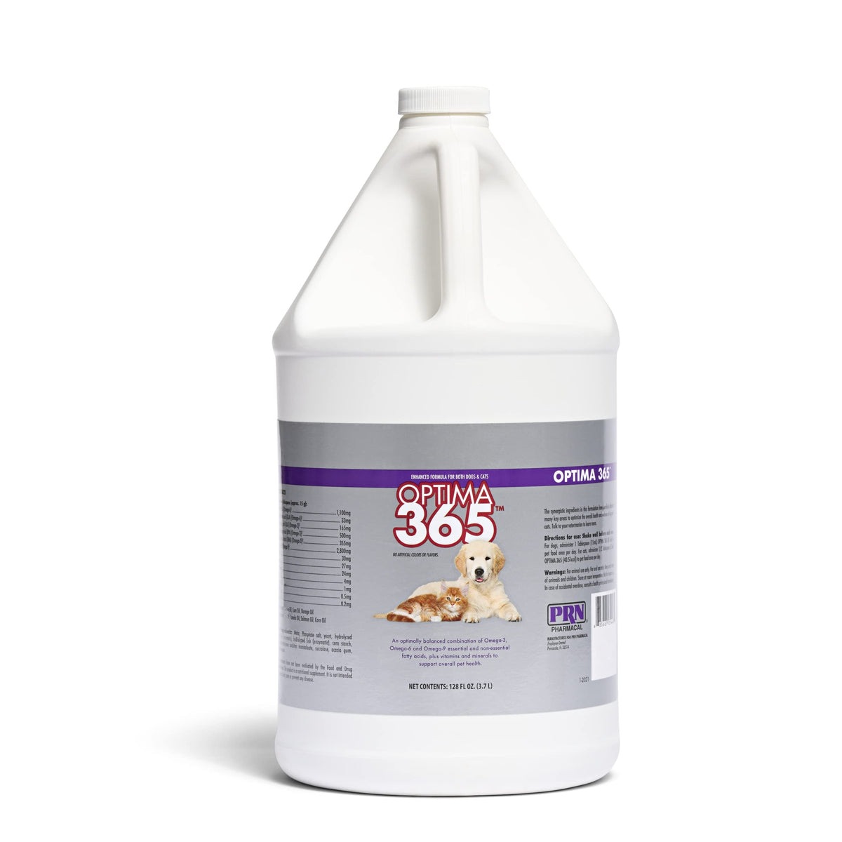 PRN Optima 365 Omega Skin and Coat Supplement - 128 fl oz