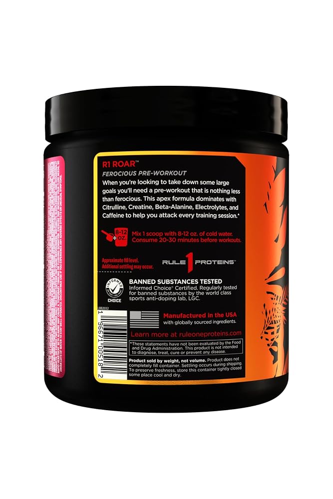 Rule 1 Roar - Pre-Workout Powder with Creatine