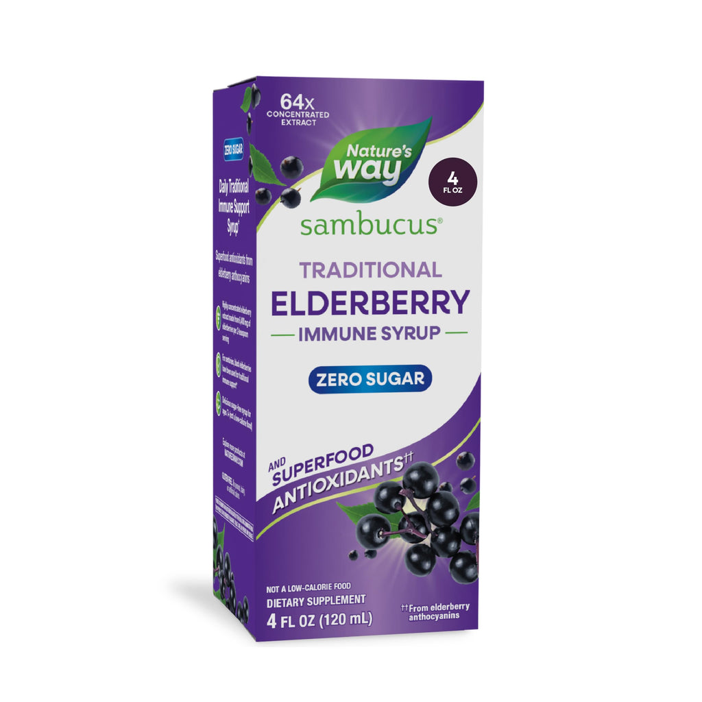 Nature's Way Sambucus Zero Sugar Traditional Immune Syrup